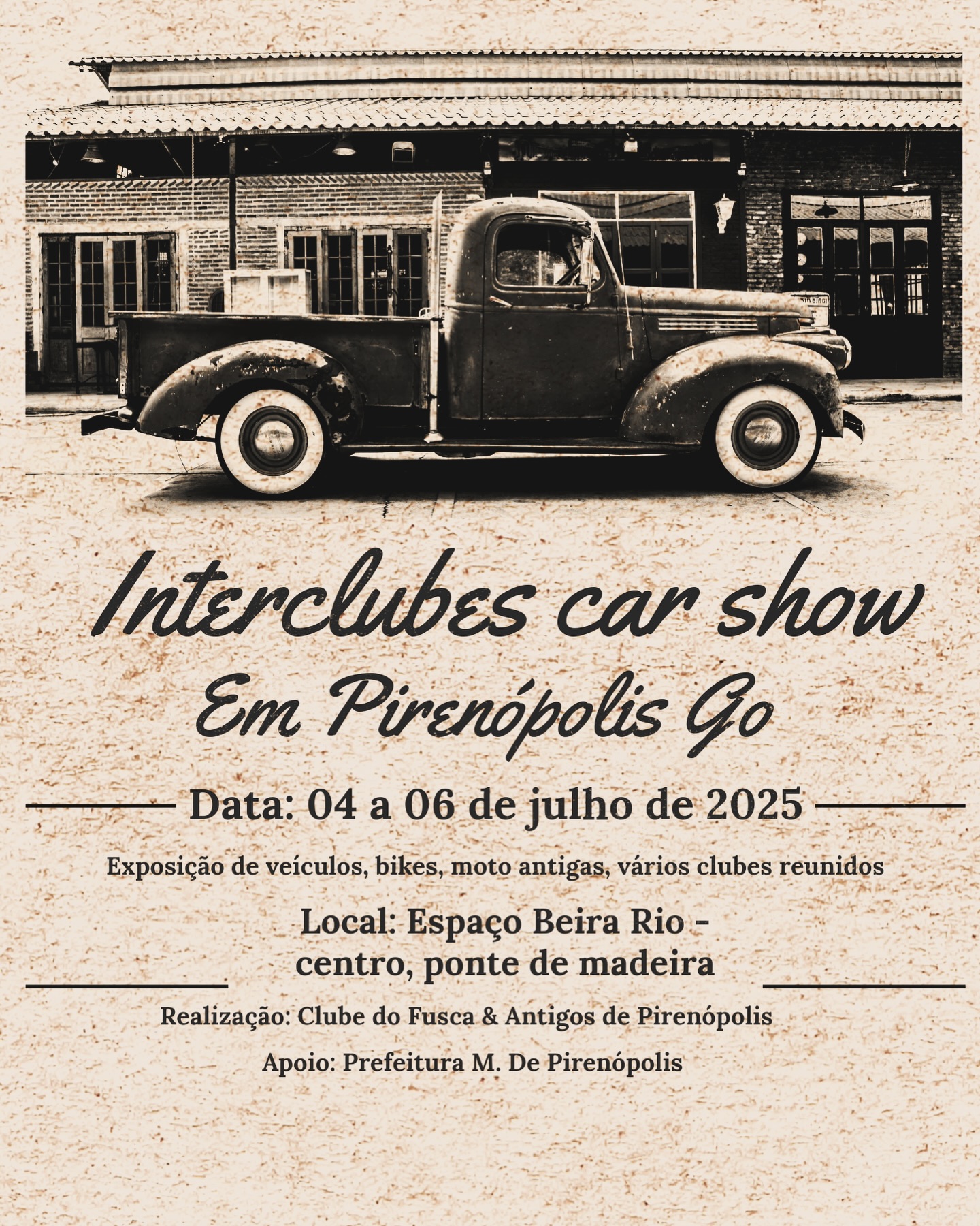 Interclubes Car Show em Pirenópolis